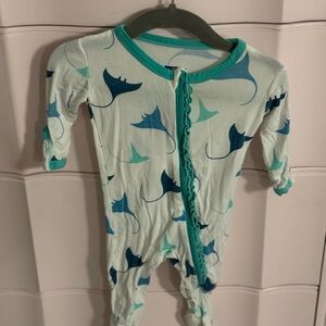 Kickee Pants 0-3 Month Footed Sleeper - Ultra Soft Bamboo